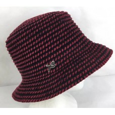 Betmar Bucket Hat Cap Black Red Striped Mujer One Size Casual  eb-75881991